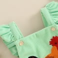 thumbnail image 4 of Newborn Baby Boy Girl Summer Outfits Corduroy Sleeveless Rooster Romper Farm Chicken Baby Overalls Bodysuit Infant Clothes, 4 of 7