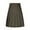Khaki, variant on Women's Pleated Skirts Vintage Solid Color Knee-Length Long Skirts High Waist Casual Mid Length A-Line Skirts