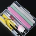 2Pcs Tool Storage Box Large Capacity Buckle Closure Smooth Surface Nail
