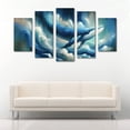 thumbnail image 5 of Cuadro Decorativo Cuadros Abigail Abstracto Ballena Mar Azul Set de 5 Piezas, 5 of 5