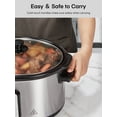thumbnail image 5 of Fohere Oval Programmable Multifunctional 6 Qt Slow Cooker, 5 of 8
