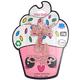 thumbnail image 1 of Cake Topper Rosa Glitter #4 Velin Fiestin Cake topper Glitter #4, 1 of 9