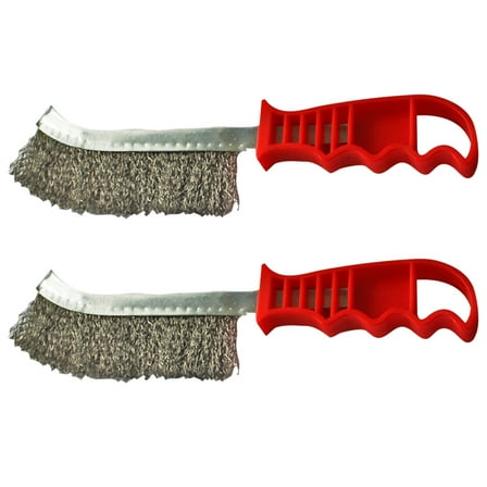 Eeristq 2 Pcs Wire Brushes Stainless Steel for Cleaning Welding Slag and Rust