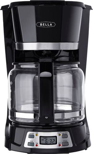 Silver Bella 12 Cup Programmable Coffee Maker New Matches Kitchenaid & Cuisinart 