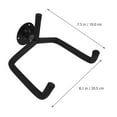 thumbnail image 2 of HAMPPLIES 2Pack Guitar Wall Hanger Iron Horizontal Wall Mount for Musicians, 2 of 8