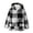 Black, variant on Girls Plaid Hooded Jacket Cozy Soft Warm Outerwear for Toddler Kids Casual Winter Windproof Coat First Day Of School for Kids
