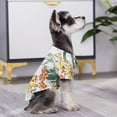 thumbnail image 5 of Reheyre Flower Pattern Pet T-shirt - Dress-up Short Sleeves Cardigan Outfit - Skin-friendly for Summer, 5 of 8