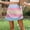 Dresses-521Pink, variant on LEKWK Silk Skirts for Women High Waisted Mini Skirt A Line Silk Skirt Satin Texture Gradient Ombre Print for Party Night Out Club Vacation