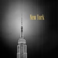 thumbnail image 3 of Telik, Tracey 12x12 Black Modern Framed Museum Art Print Titled - Golden Empire Spike, 3 of 5