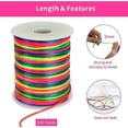 thumbnail image 2 of 2mm X 110 Yards Rainbow Mixed Color Nylon Cord Satin String For Bracel, 2 of 4