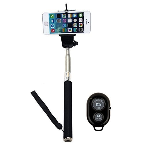 Wireless Bluetooth Self Portrait Selfie Stick Monopod for Iphone Android Camera 