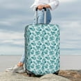 thumbnail image 7 of Haiem Teal turquoise shell Pattern Luggage Cover Printed Suitcase Covers for Luggage Elastic Washable Suitcase Protector Fits 18-32 Inch Luggage-Small, 7 of 7