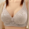 thumbnail image 2 of Bpmpbo Women's Push Up Bra Full Coverage Underwire Support Padded Seamless T Shirt Bra,Woman's Solid Color Embroidery Thin Style Ventilate Bra Without Steel Rim, 2 of 6