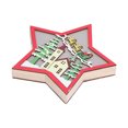thumbnail image 4 of Christmas Star Decoration, Not Easy To Fade Beautiful Wooden Star Shaped Ornament Interesting For Home For Dining Table ANGGREK Cocina, Decoración y Otros, 4 of 5