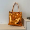 thumbnail image 1 of LHSHID Women Crossbody Bag Luxury Designer PU Shoulder Bag Solid Color Glossy Patent Leather Simple Female Commuter Handbag Shopper Bag, 1 of 6