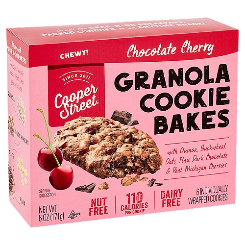 Cooper Street Granola Cookie Bakes Chocolate Cherry 6 oz