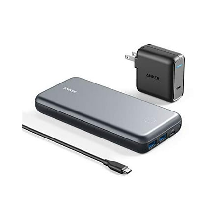 Anker PowerCore+ 19000 PD Hybrid Portable Charger and USB-C Hub with Included USB-C Wall Charger, Power Delivery Power Bank Compatible with Nexus 5X / 6P, iPhone Xs/XR/X / 8, MacBooks, and