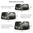 thumbnail image 5 of Sparkle Butterflies Flying Car Windshield Sun Shade Foldable Car Front Window Visor Heat and UV Protection 53x23.5, 5 of 8