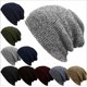 thumbnail image 5 of Gorro de lana cálido para otoño e invierno, a rayas, para hombre y mujer, para exteriores, tejido de punto, 5 of 6