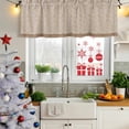 thumbnail image 5 of 2 Pack Valances for Window, Pink Brown Floral Short Curtains for Kitchen Bedroom Living Room, Spring Flowers Rod Pocket Small Window Treatment Valance Drapes 60 x 18 Inch, 5 of 8