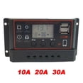 thumbnail image 5 of 10/20/30A PWM Solar Panel Battery Regulator Charge Controller Dual USB 12V 24V - Black Case, 5 of 7
