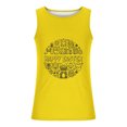 thumbnail image 4 of Qertyioot Nouveau Mode Imprimé de Pâques Gilet Décontracté d'Été pour Hommes Imprimé Sport Col Rond, 4 of 5