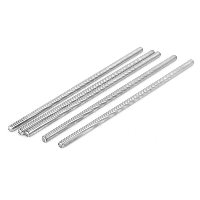 Unique Bargains M4 x 110mm 304 Acier Inoxydable Entièrement Fileté Tige Barre Goujons Matériel 5 Pièces