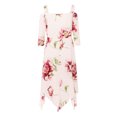 thumbnail image 5 of Tawop Summer Dresses 2023 Fashion Women Off Shoulder Plus Size Lace Up Maxi Flowing Floral Print Dress Independence Day Clothes White 12, 5 of 7