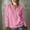 Pink, variant on BRGZLK Women's Hoodless Sweatshirt 2026 Fall Casual Button-Down V-Neck Long Sleeve Sweatshirts with Pockets Fall Fashion Outfits Pink L