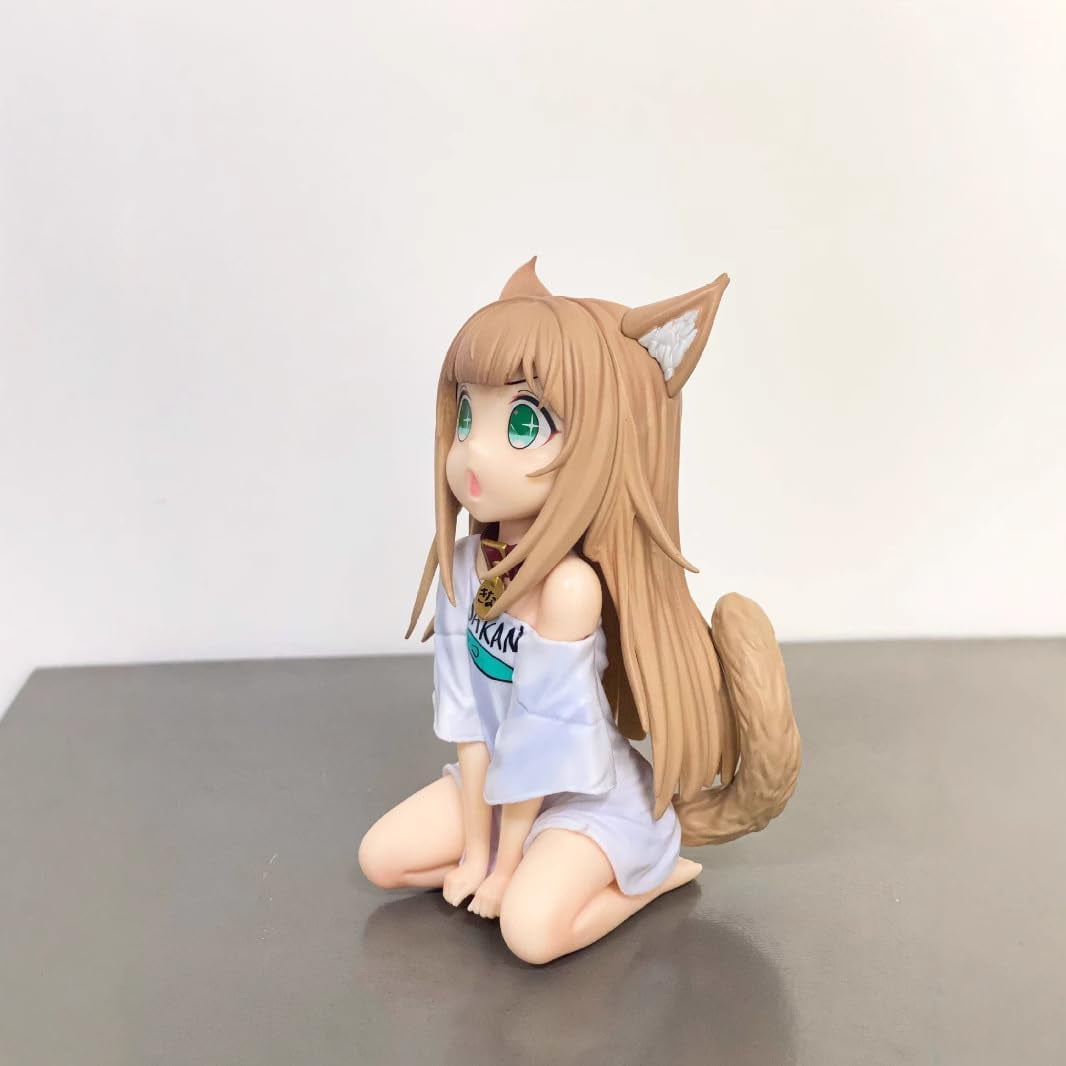 New Kinako Figure, Sitting Surprised Q Version Kinako Action Figures 11cm/4.3inch PVC Characters Collectible Handicrafts Souvenirs for Anime Fans Gifts