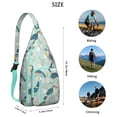 thumbnail image 3 of Tropical Bird Print Sling Backpack – Colorful Hand-Drawn Watercolor Birds & Floral Crossbody Bag for Travel & Hiking, 3 of 4