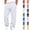White, variant on LTTVQM Sweatpants for Men Drawstring Elastic Waist Casual Wide Leg Relaxed Fit Jogging Bottom Sweatpants Fashion Soft Comfortable Lounge Joggers Pants with Pockets