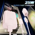 thumbnail image 2 of Cargador rápido USB C Ubearkk 25W para Samsung Galaxy S25/S24, 2 of 6
