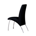 thumbnail image 1 of ACME Pervis Side Chair in Black PU & Chrome, 1 of 2