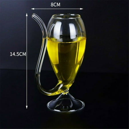 

Wine Whiskey Glass Heat Resistant Glass Sucking Juice Milk Cup Tea Cup 200ML
