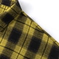 thumbnail image 4 of Stamzod Flannel Shirt for Men 2026 Fall Fashion Plaid Long Sleeve Button Down Shirts Casual Oversized Shirt Jacket 01 Yellow M, 4 of 8