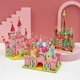 thumbnail image 4 of Children's Puzzle DIY 3D Puzzle Toy Paper And EPS Foam Board Children's And Adults' Interesting And Creative DIY Toy Model Making Kit Children's Toy Girls And Boys. Villa Series (garden Villa), 4 of 5