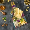 thumbnail image 5 of Retro Cutting Board, Colorful Guitar and Peace and Dove Dedicated to the Woodstock Tribute, Decorative Tempered Glass Cutting and Serving Board, Wine Bottle Shape, Multicolor, by Ambesonne, 5 of 5