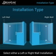 thumbnail image 4 of DreamLine Unidoor-X 72-72 1/2 in. W x 72 in. H Frameless Hinged Shower Door in Oil Rubbed Bronze, 4 of 12