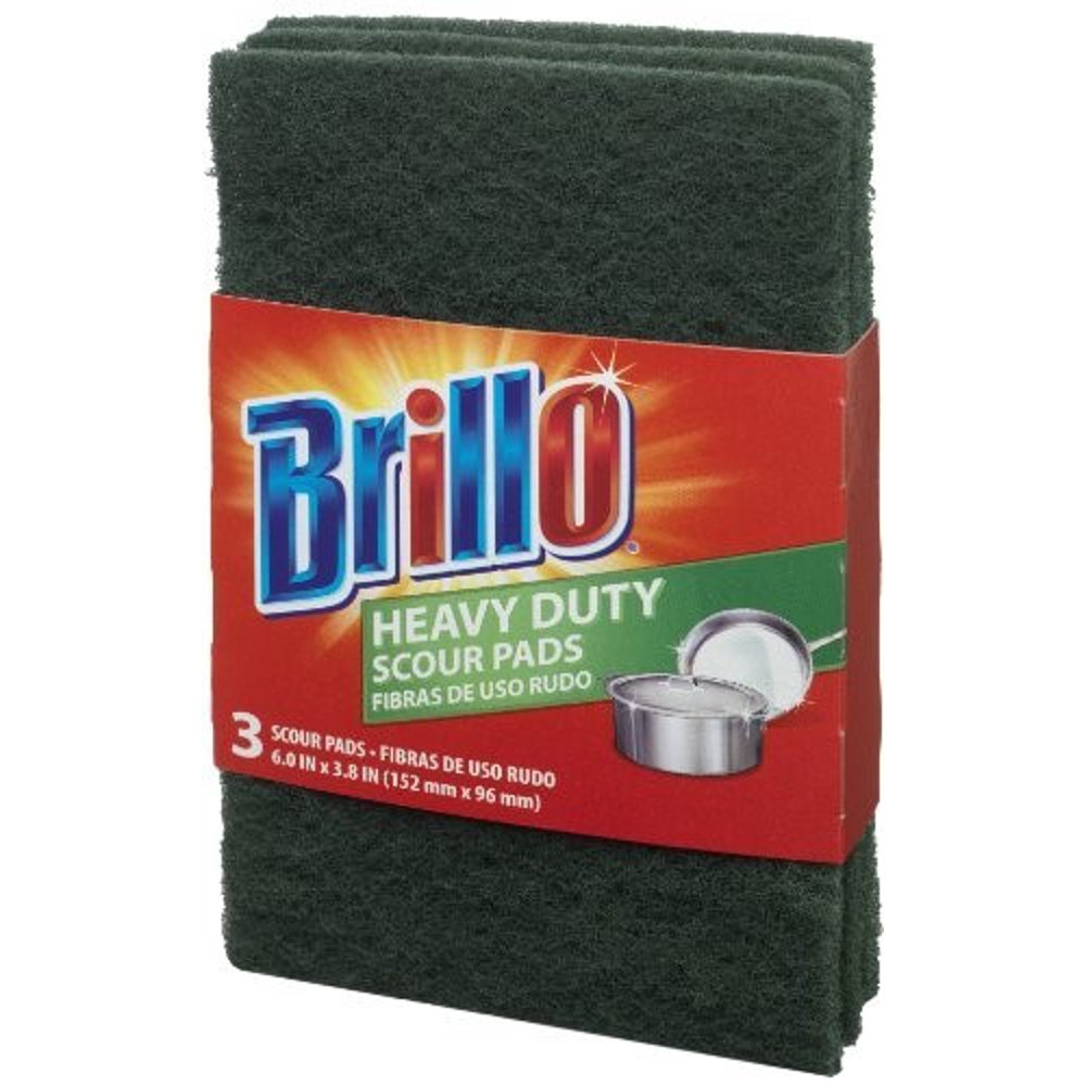 Brillo Heavy Duty Scouring Pad, 3 Ct