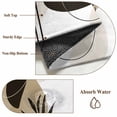 thumbnail image 4 of Brown Boho Large Area Rugs 8x10 ft Medieval Leaves Geometric Lines Abstract Washable Rug Non Slip Indoor Carpet Absorbent Floor Mat for Living Room Bedroom Dining Room, 4 of 9