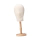 thumbnail image 5 of Cabeza de maniquí, cabeza de peluca, perchero para sombreros, cabeza de tela, expositor multiusos para pelucas Mediano de color de madera, 5 of 9
