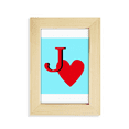 thumbnail image 1 of Love Jack Heart J Poker Desktop Display Photo Frame Picture Art Painting 5x7 inch, 1 of 3
