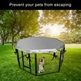 thumbnail image 2 of Dpityserensio Pet Playpen Cover Fits 24In Dog Playpen Kennel with 8 Panels Sun/Rain Proof Kennel Cover Outdoor Indoor(Without Playpen), 2 of 9