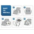 thumbnail image 6 of TAOCOCO 100% Waterproof Recliner Cover, Large Reclining Chair Slipcover Recline Sofa Cover with Non-Slip Granule, Coffee, 6 of 10