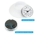 thumbnail image 5 of Wall Clock Mini Cute Bathroom Mirror Suction Waterproof Shower Clock, White, 5 of 7