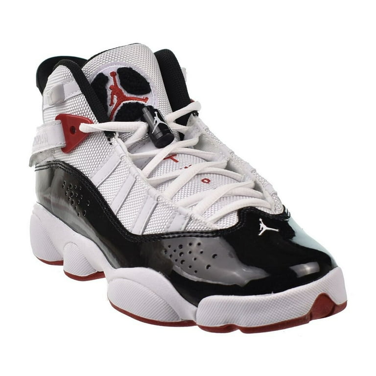 Jordan 6 Rings (GS) Big Kids' Shoes White/Black-Varsity Red 323419