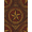 Red Brown Gold, Pattern 14, variant on ODIKA Folk Checkered Border Distressed Farmhouse Primitive Vintage Refined Structured Stain Resistant Low Profile for Dorm Room, Small Living Apartment