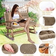 thumbnail image 6 of swing Porch Swing Cushions,Swing Replacement Cushions,Waterproof Porch Swing Cushion 2-3 Seater, 40"*55", Khaki, 6 of 6