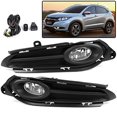 thumbnail image 1 of PIT66 Front Bumper Fog Lights, Compatible with 2016-2018 HRV HR-V Clear Lens Fog Lights Bumper Lamps Accessories+Wiring+Switch, neblineros para autos delantero,faros antiniebla, 1 of 4